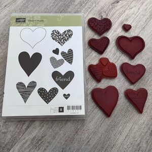 Stampin Up Retired Set Hearts